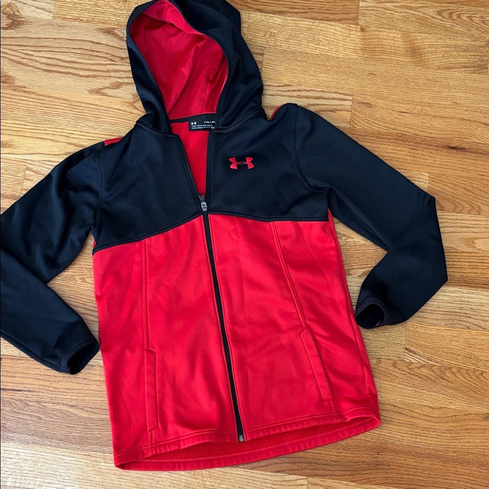 Under Armour Kids Hoodie in Red and Black